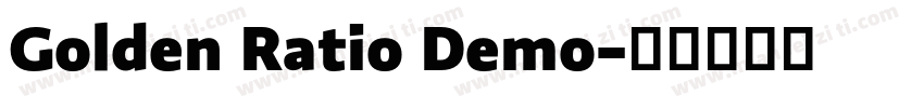 Golden Ratio Demo字体转换